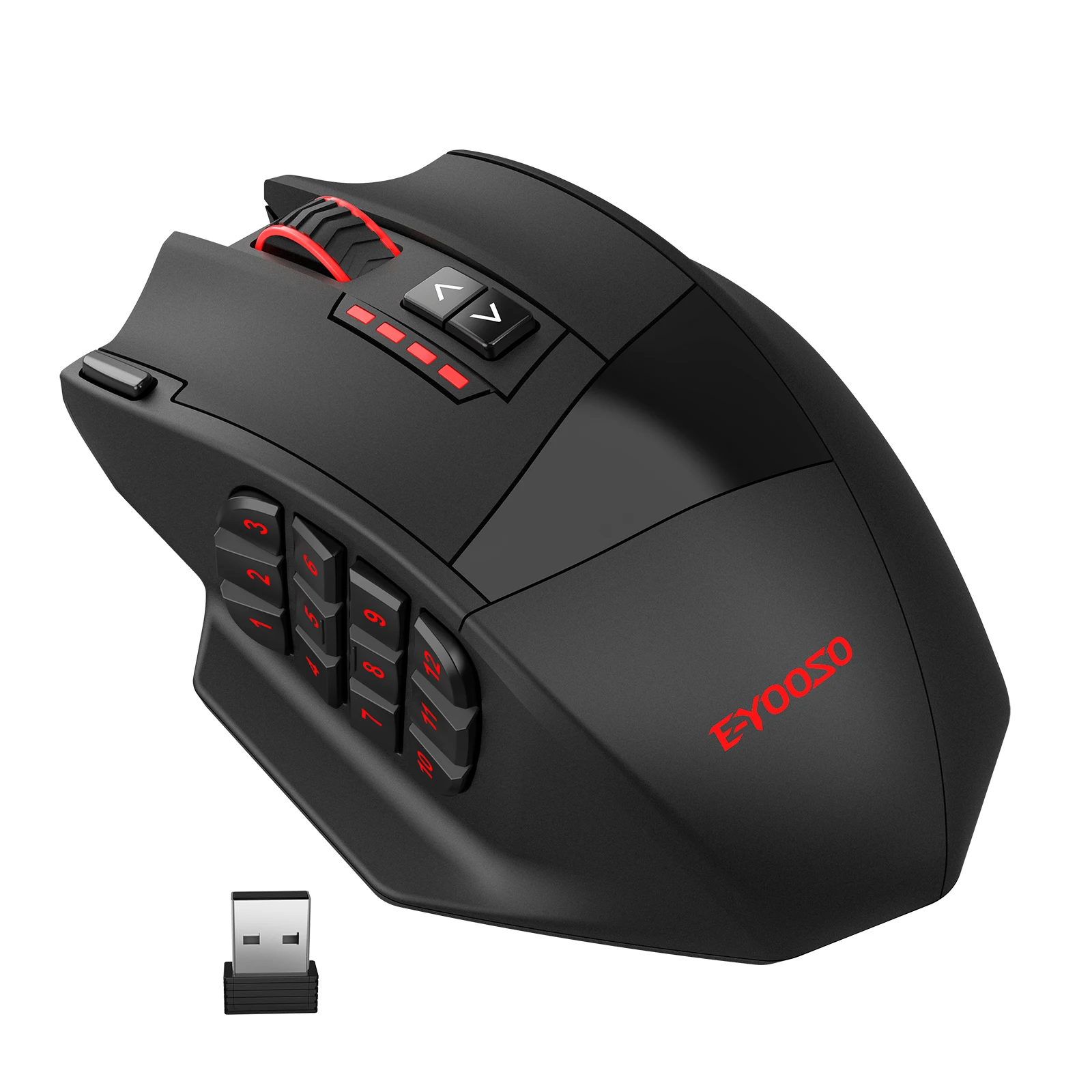 E-YOOSO RGB USB 2.4G Wired Gaming Mouse X-33 16000DPI 18 Buttons Programmable Backlight Game Mice Suitable for Desktop Laptop PC