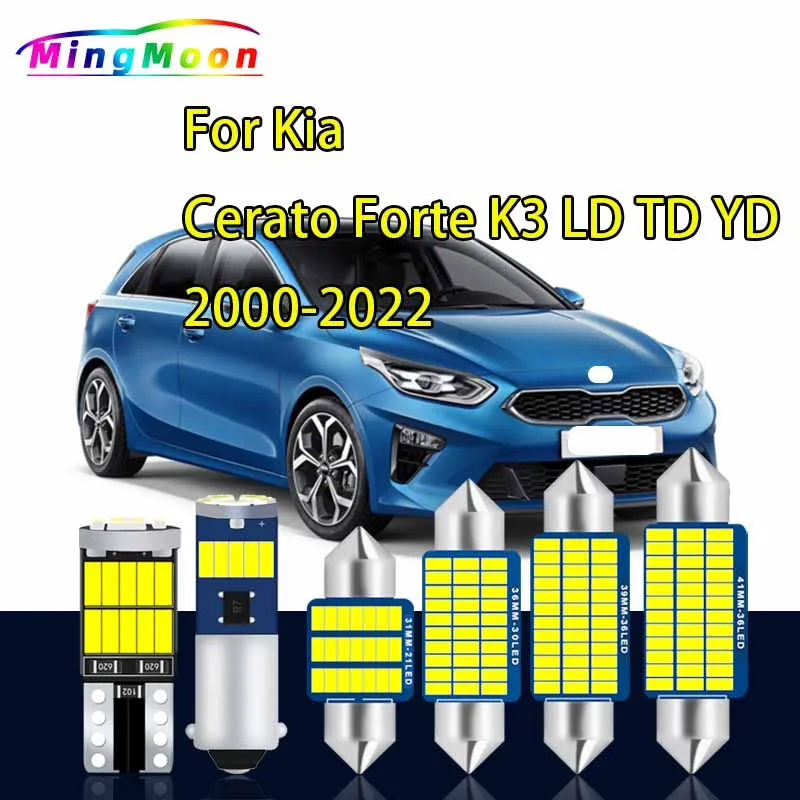 LED Interior Light Map Dome Bulb Kit For Kia Cerato Forte K3 LD TD YD 2000- 2017 2018 2019 2020 2021 2022 Car Accessories