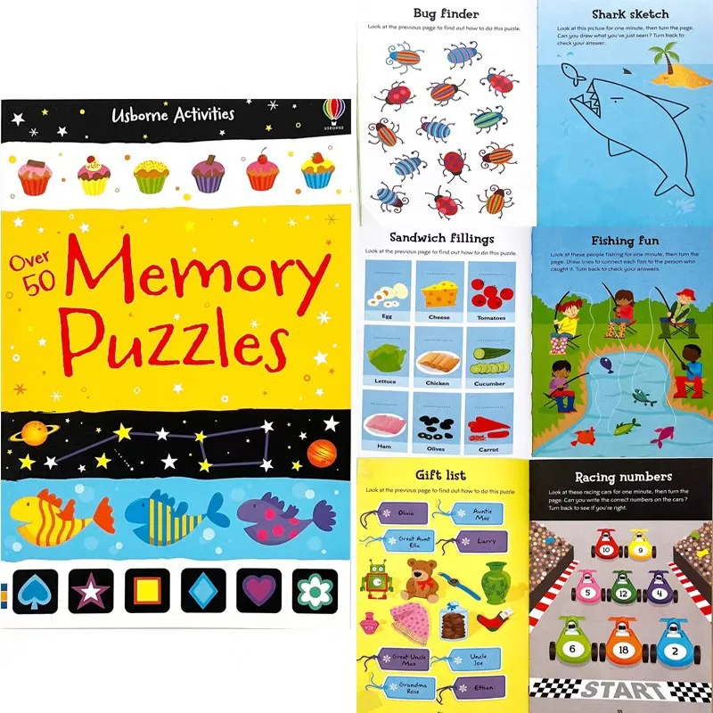 Sudoku Memory Connected Children's Puzzle Book Math Puzzles Game Activity Book 99 Maths Puzzles