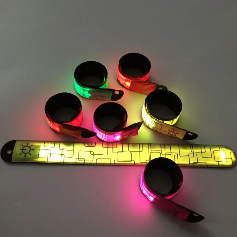 USB قابلة للشحن LED الذراع السلامة الفرقة ليلة تشغيل عاكس معصمه ركوب الدراجات تحذير ضوء الرياضة في الهواء الطلق للجنسين يمكن ارتداؤها #5