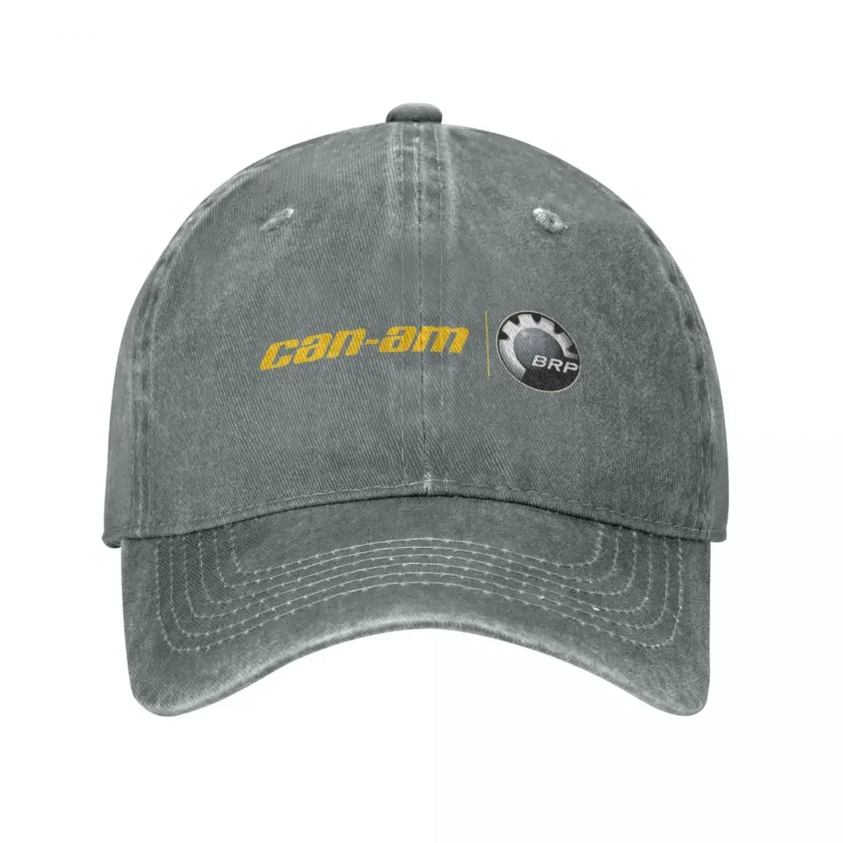 Can I Am Off-Road Or On-Road Baseball Caps BRP ATV Motorcycle Distressed Denim Hats Cap Retro Outdoor Unstructured Soft Headwear