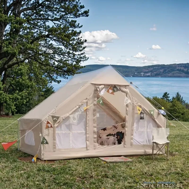 

2025 Factory Sale Portable 3*2.1*2.1m Outdoor Inflatable Double Layer Four-season One Bedroom Party Camping Tent 2000-3000mm Air