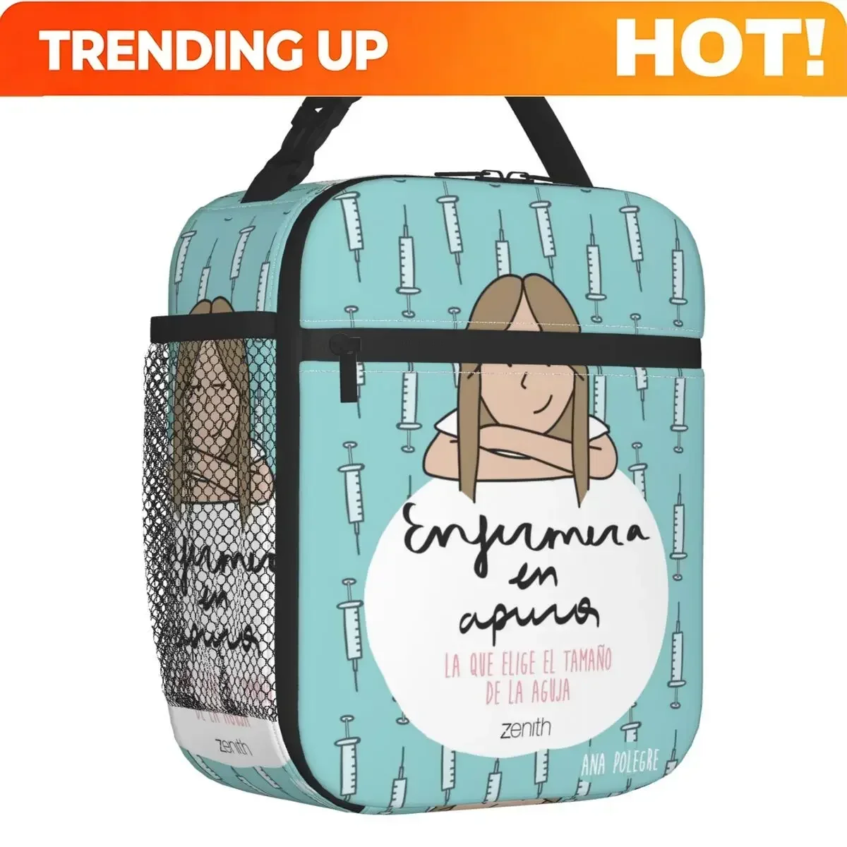 Custom Bag Custom Custom Enfermera En Apuros Doctor Nurse Medical Lunch Bag Women Thermal Cooler Insulated Lunch Boxes For Schoo