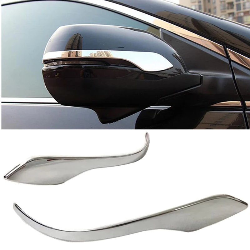 

ABS Chrome Car Rearview Mirror Cover Sticker Decoration Trim For Honda CRV CR-V 2017 2018 Exterior Door Mirror Strips Trim Decal
