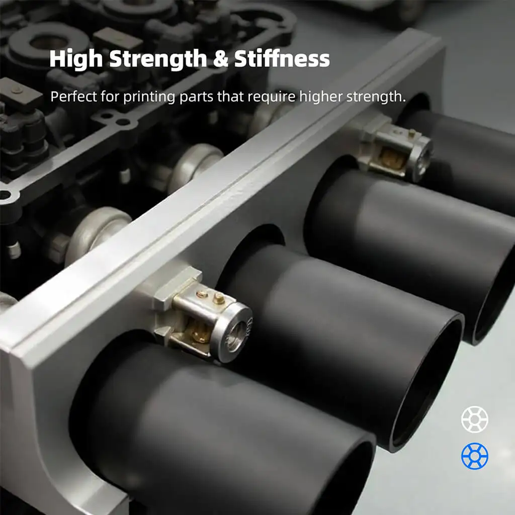 Inslogic PA6-CF Nylon Filament 1.75mm 20 Percent Carbon Fiber High Strength Heat Resistant Impact Resistant Engineering FDM Mate