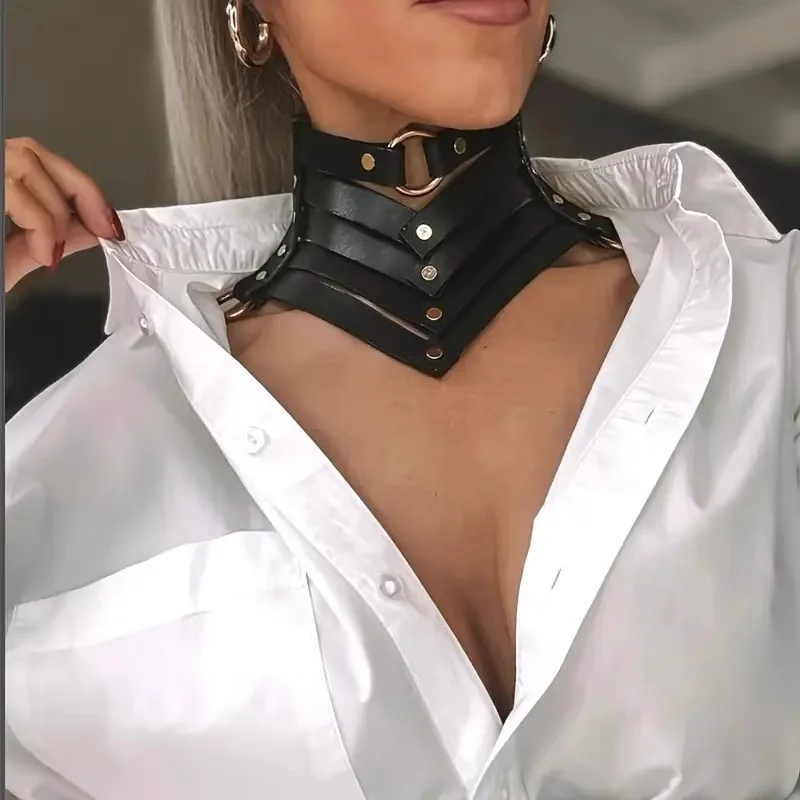 

Ladies' Leather Punk Neck Decoration Strap Adjustable Unisex Gothic Hip-hop Collar Daily Music Festival Party Punk Accessories