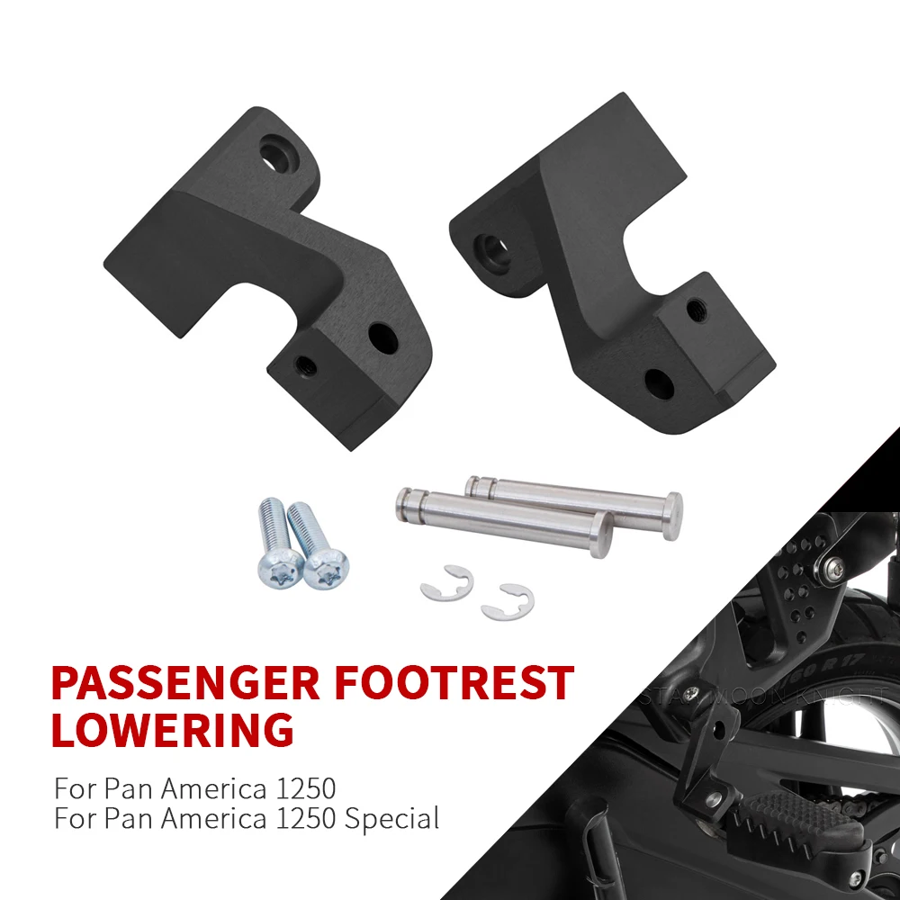 

Passenger Footrest Lowering Relocation Rider Foot Pegs Footpeg Lowering Kit For RA1250 PA1250 Pan America 1250 S Special