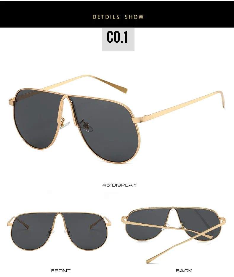 Vintage Übergroße Farbverlauf-Sonnenbrille aus Legierung für Damen Neue Modische Rosa Elegante Sonnenbrillen Retro Sexy Shades Outdoor UV400 – Detail 13