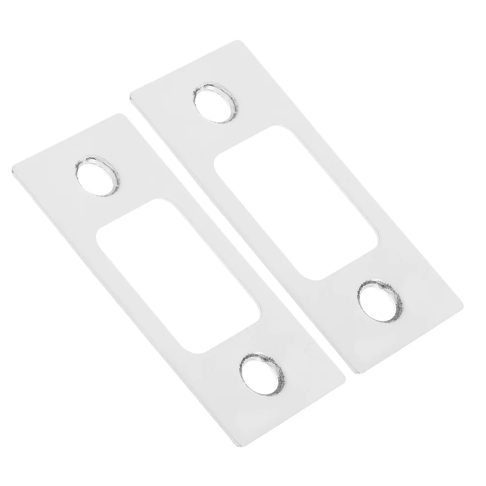 

2 шт. дверная защелка из нержавеющей стали для деревянных дверей, круглая задняя панель с засовом, фурнитура, усиление безопасности