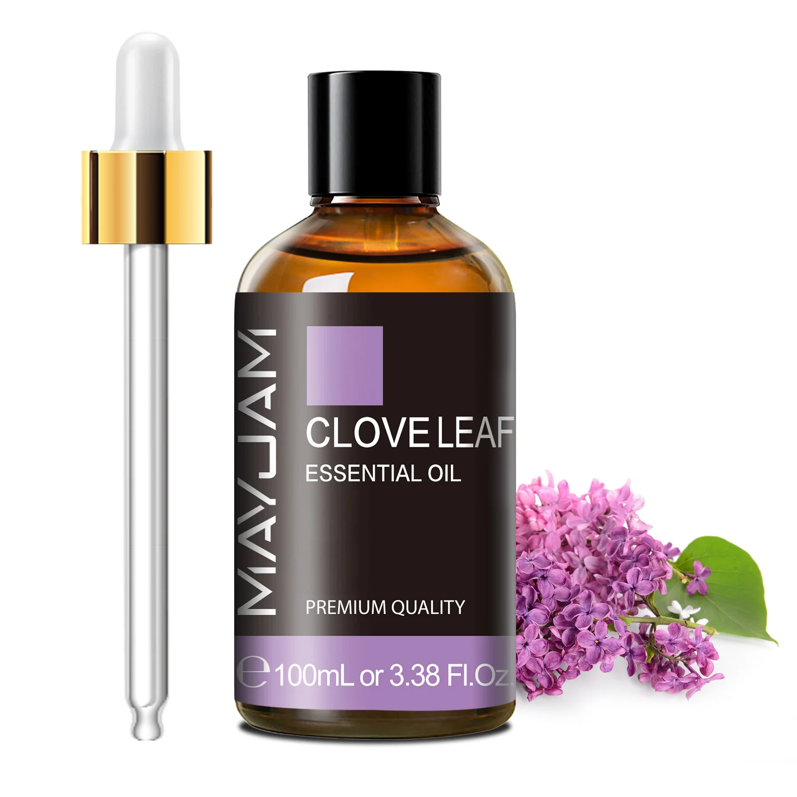 MAYJAM 100 ml pure etherische olie met glazen druppelaar, aromatherapie etherische oliën lavendel eucalyptus rozemarijn vanille aroma-olie - afbeelding 1