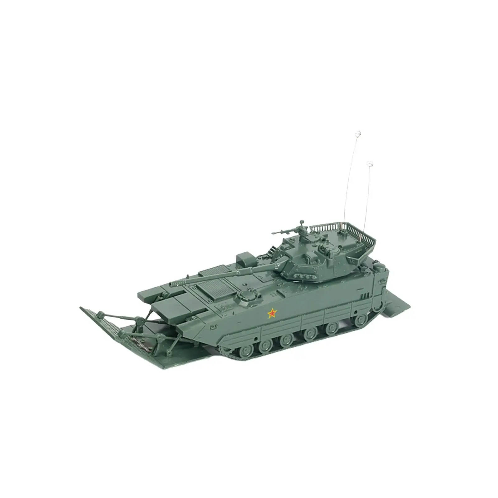 1/72 Scale DIY Assemble Education Toy Building Model Kits Armored Tank Model for Gift Party Favors Collectibles Kids Display