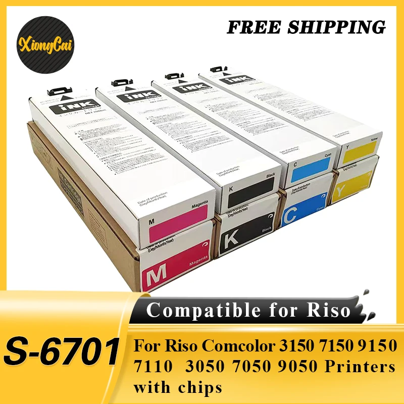 

Чернильный картридж для Riso Comcolor 3150 7150 9150 3110 7110 S-6701G S-6704G с чипами