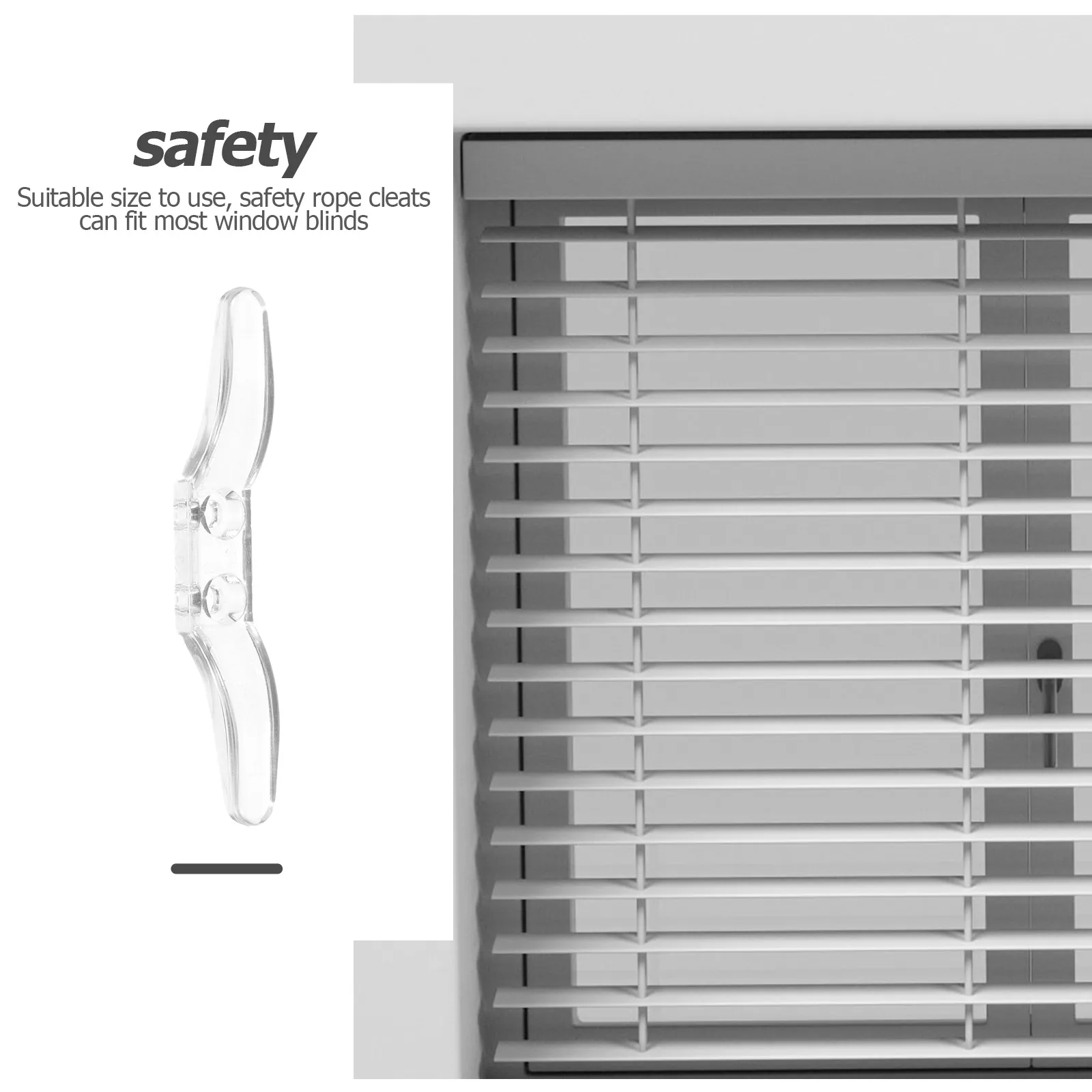 

4Sets Blinds Retainers Clear Cord Winder Roller Curtain Hooks Window Blind Safety Blind Cord Winder Curtain Hooks