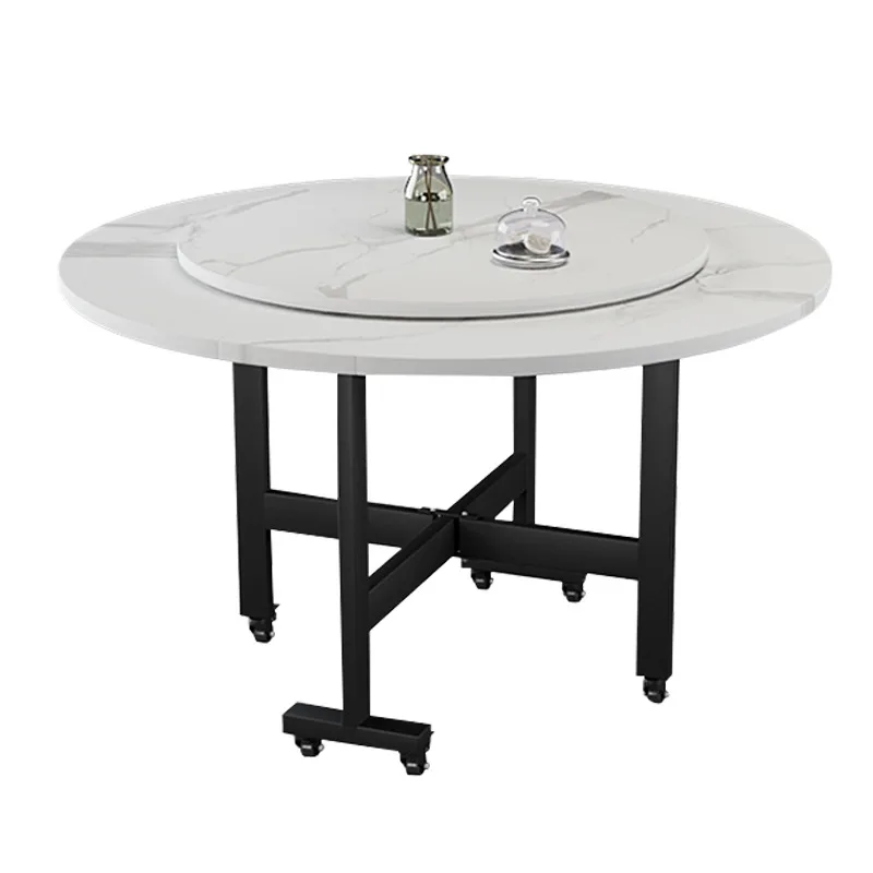 

# Small-Sized Luxury Modern Rock Folding Dining Table with Durable Three-Fold Design for Home Use