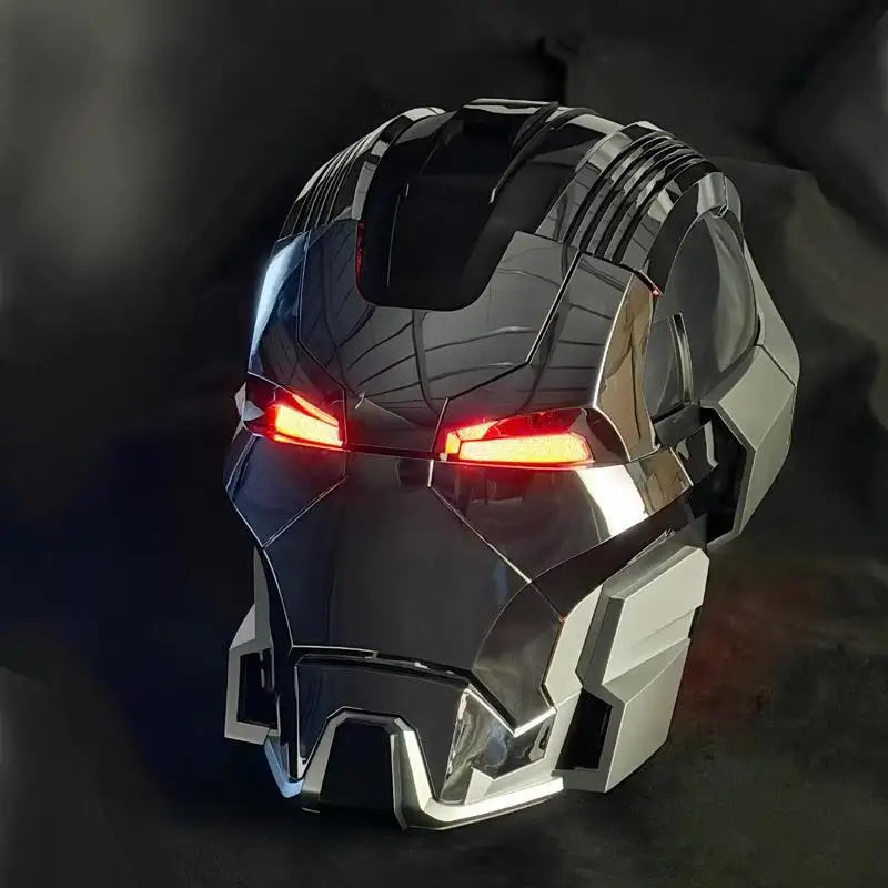 

New Marvel Iron Man Mk17 Helmet Jarvis Voice Control Automatic Open Close Mask Mecha Face Shield Electric Toy Ornament Fans Gift