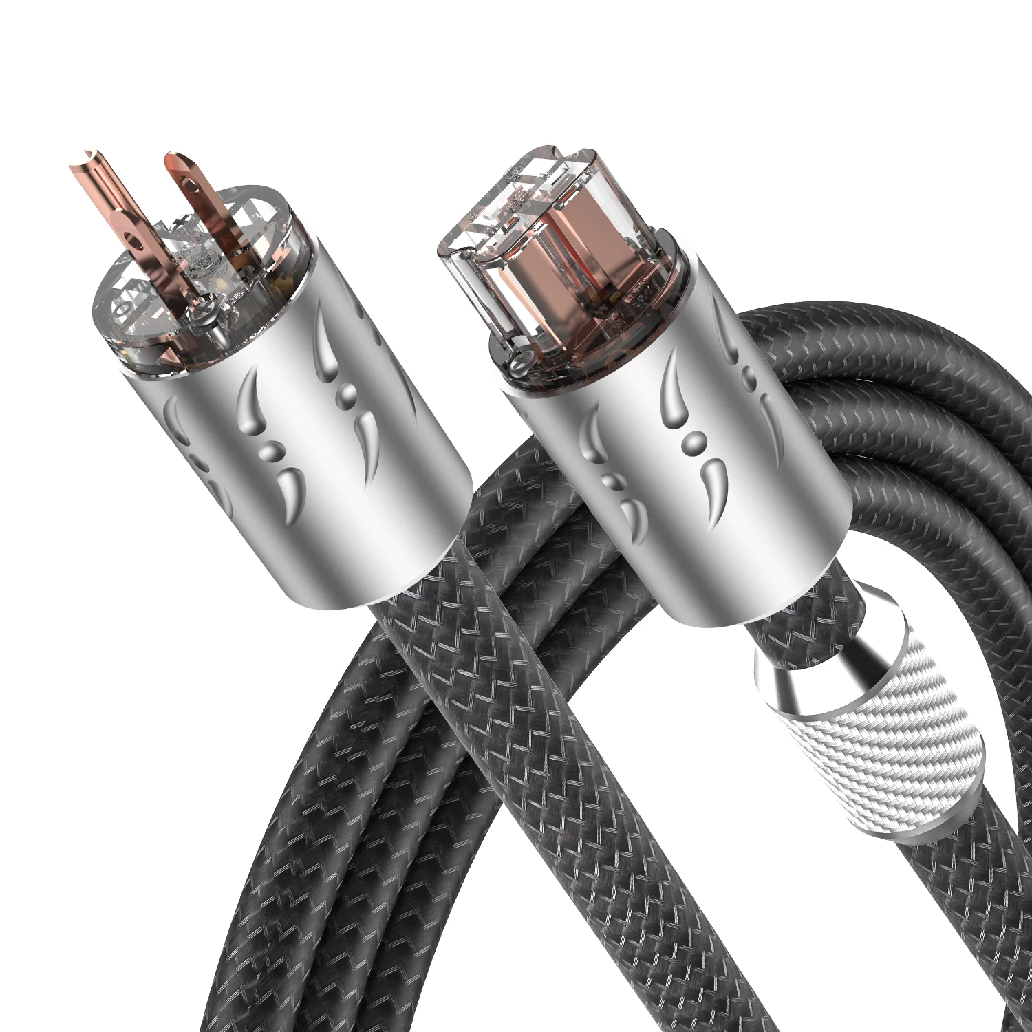 

Hi End Viborg VP1501 HiFi US EU Power Cable 16pcs Multplex Copper Audiophile Power Cord with Pure copper 20A IEC Connector C19