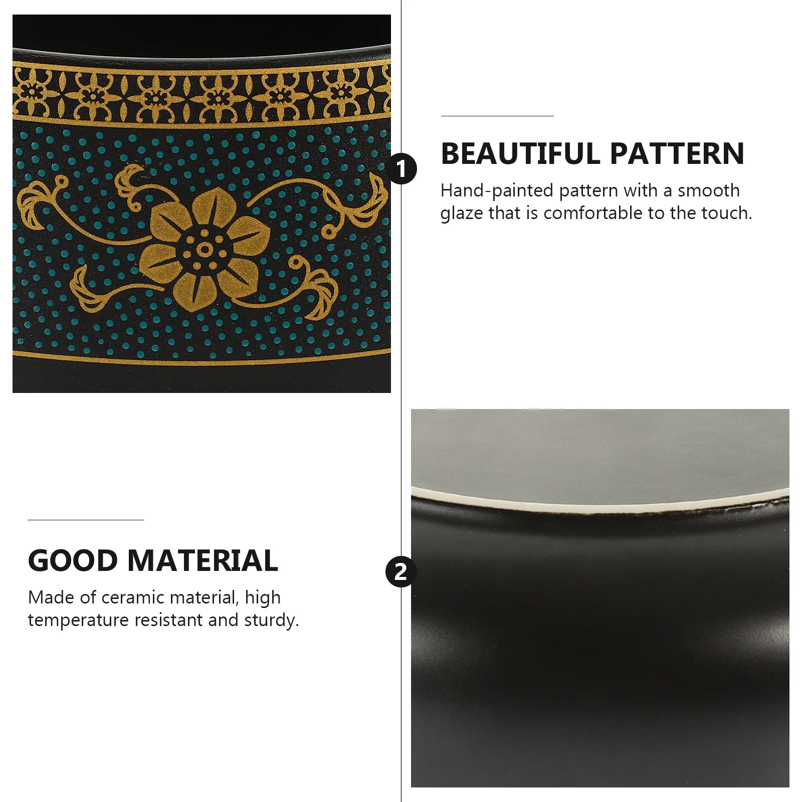 

1Pcs Tea Wash Bowl Ceramic 1200ml Smooth Rim Decorative Storage Bowl Ideal Gift Kung Fu Tea Accessory Storage Container