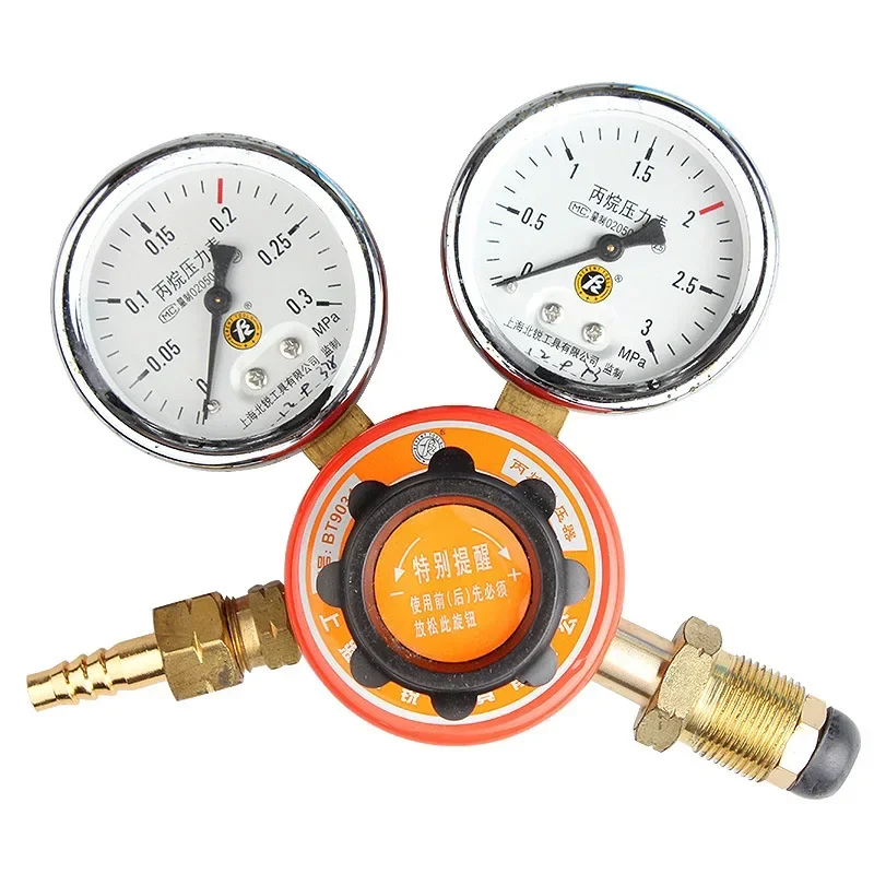 

Propane Pressure Reducing Valve Pressure Gauge Copper Gas Cylinder Pressure Reducing M22 * 1.5