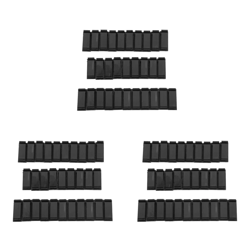 90 Pcs. Cable Clips Cable Clamps Black, Desk Cable Holder Self - Adhesive