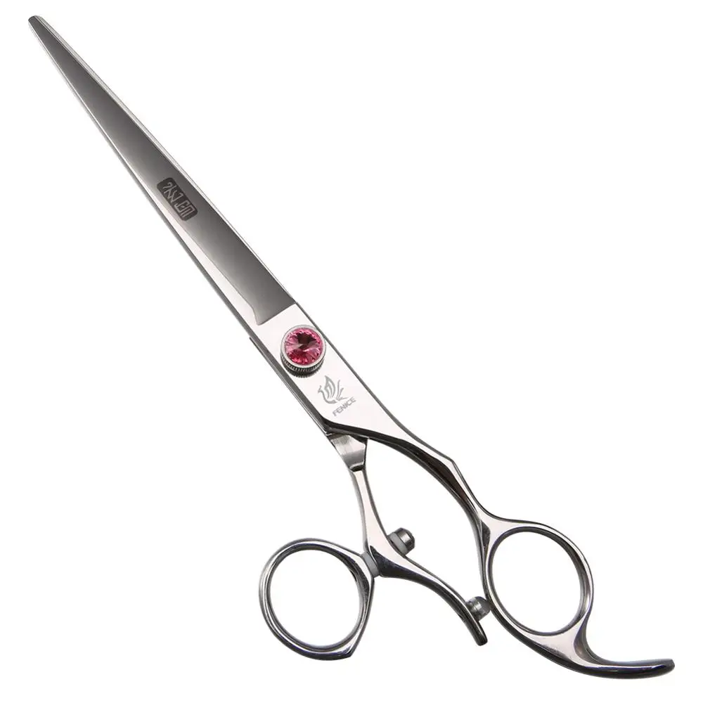 440C Steel 7.5\'\' 8 Inch rotate handle shear Pet Dog Cutting Swivel Thumb Scissors