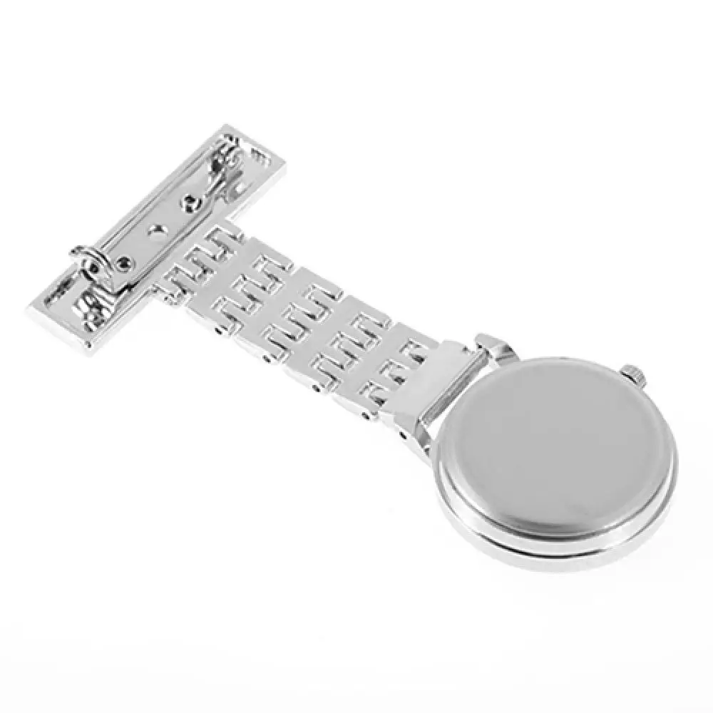 Stainless Steel Arabic Numeral Quartz Brooch Doctor Hanging Nurse Pocket Watch Quartz Clock Doctor Nurse Gifts