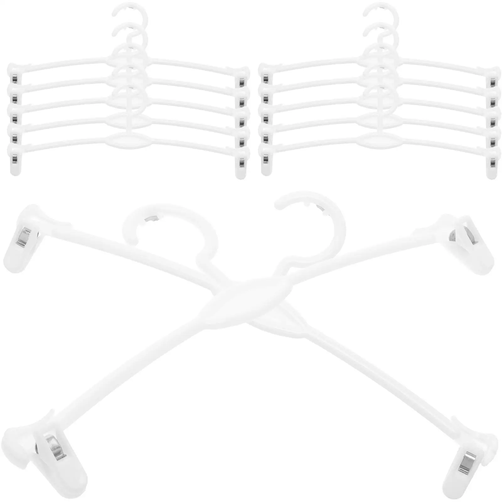 

15 Pcs Underwear Stand Hanger Pants Drying Clothes Rack Clip Hangers Portable Skirt Miss