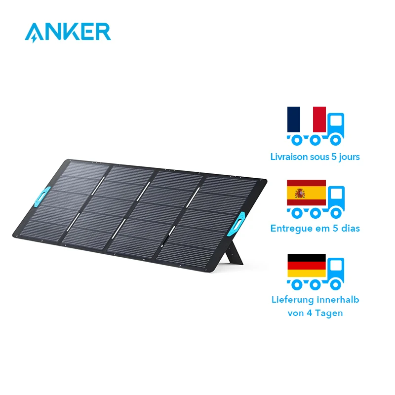 Anker SOLIX PS400 Solarpanel, 400W Faltbares Solarmodul, IP67 Wasserfest, Photovoltaik Modul Solaranlage für Outdoor, Camping und Garten