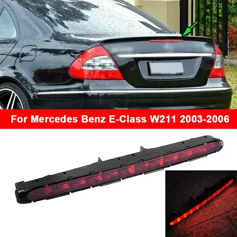 자동차 후면 추가 브레이크 라이트 메르세데스 벤츠 E 클래스 W211 2003-2006 A 용 하이 마운트 LED 테일 브레이크 램프 2118201556