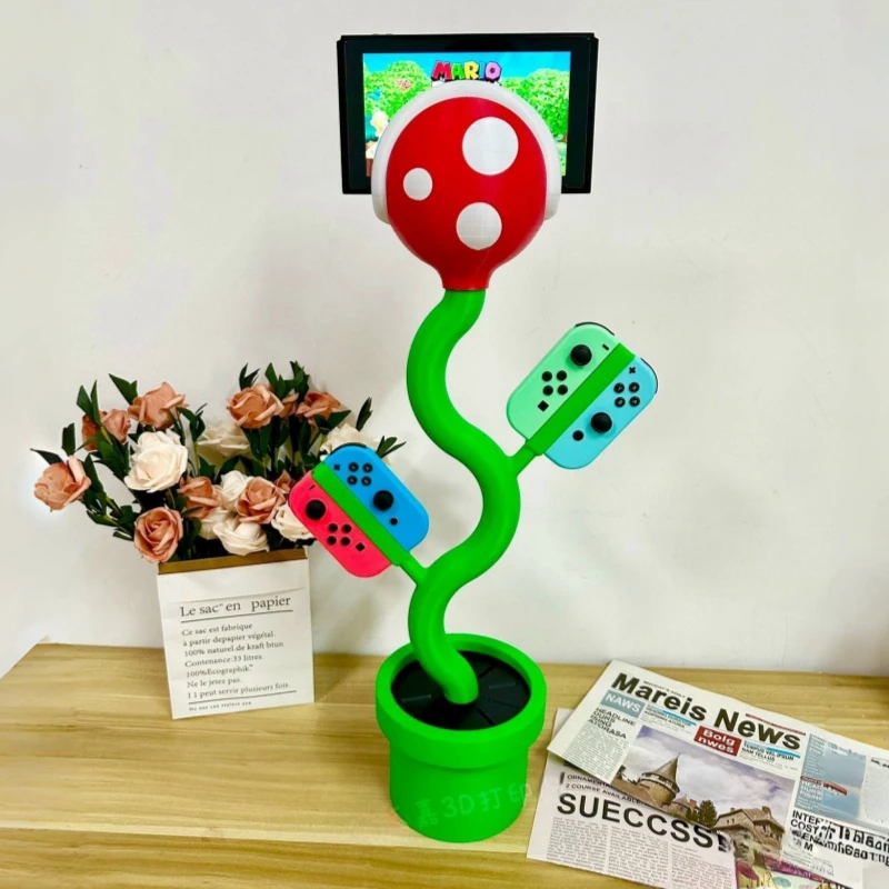 New Arrival Switch Stand Storage Holder Ns Cannibal Flower Organizer Rack Charging Switch Stand Adult Kids Toys Gifts Room Decor