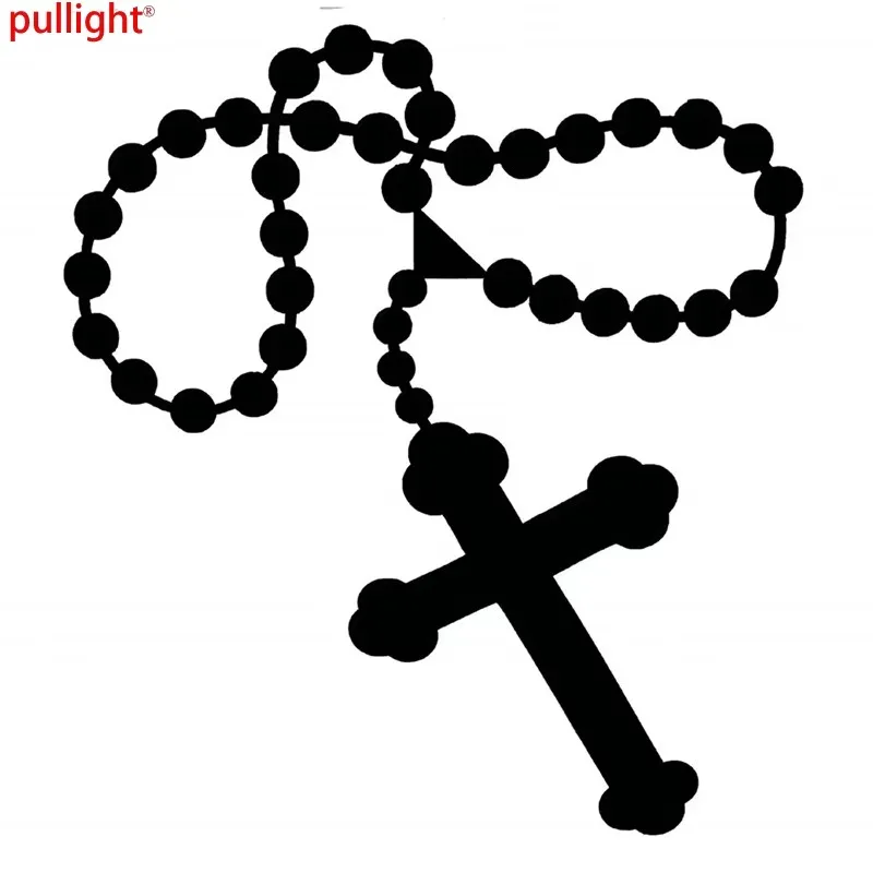 Religious prayer bead die-cutting design, car window bumper, motorcycle accessory decoration, vinyl car stickers