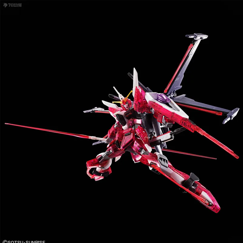 Bandai Original ชุด GUNDAM HGUC INFINITE JUSTICE GUNDAM TypeIICLEAR สีจํากัดหมายเลข 1/144 อะนิเมะประกอบของเล่น