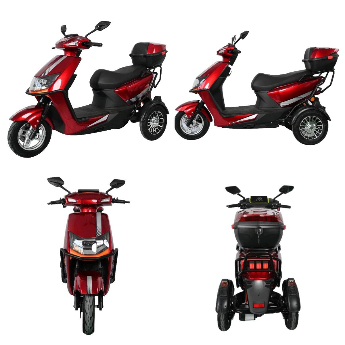 

STLF Hot Sell Ladies Electric Biker Popular Design Adult Electric Tricycle Cartoon Style 3 Wheel Motorcycle for Passenger