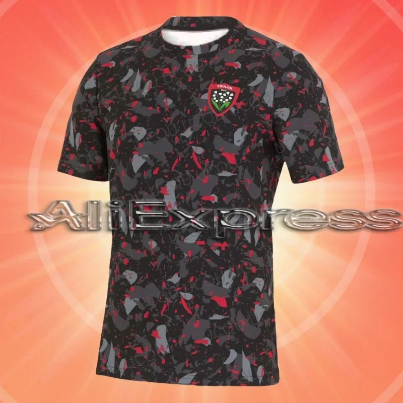 

2025 New Arrival French Top 14 Rugby Jerseys 24-25 Match Jerseys Super Rugby Club Touronis Football Short Sleeve Top MOTO
