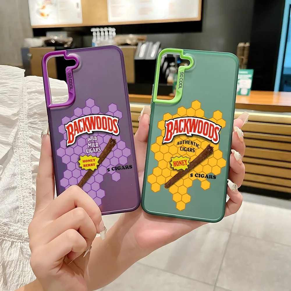 Cartoon Weed Smoking Backwoods Phone Case Colored Phone Case For Oppo 35 54 37 38 55 57 58 74 76 78 94 98 Reno 10 Pro 8t 11