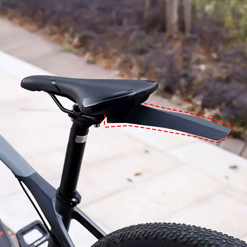 Bike Seat Fender Saddle Mud Guard Ass Removable Rear Cushion Mountain Bicycle Wings Fenders Wings Rack Mud Guard Accessories - Image 4