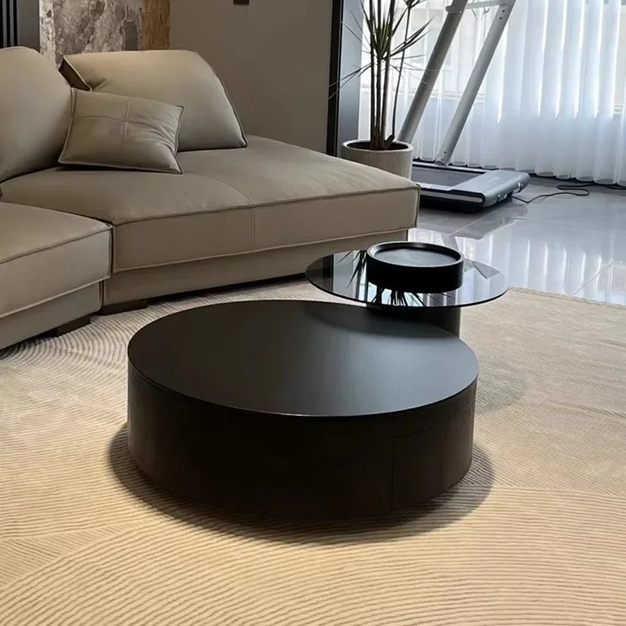 

Living Room Modern Coffee Table Home Ornament Unique Coffee Table Platform Nordic Round Set Italian Black Mesa Centro Room Decor