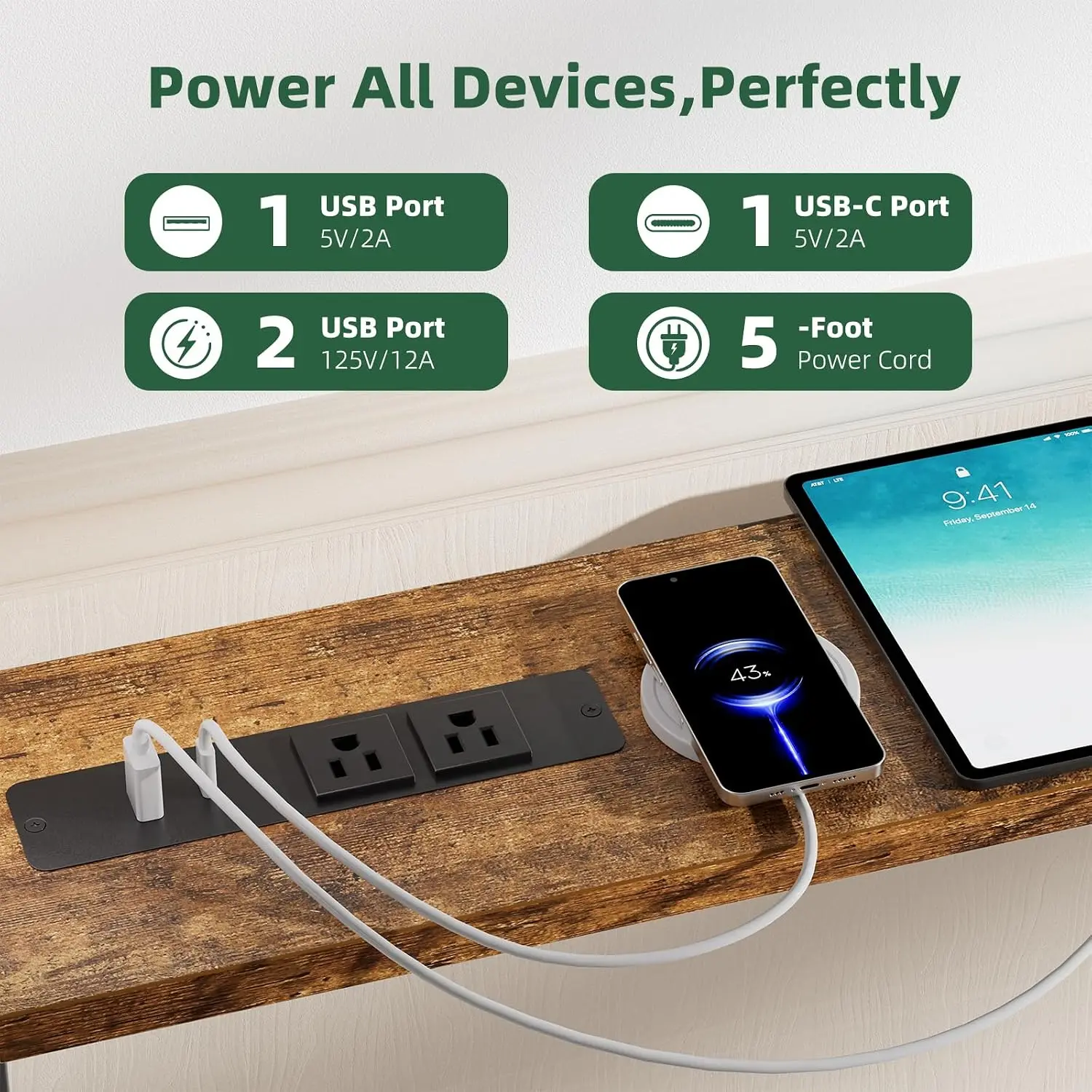 15W Fast Wireless Charger Pad Qi-Compatible for iPhone Samsung - Black image 4