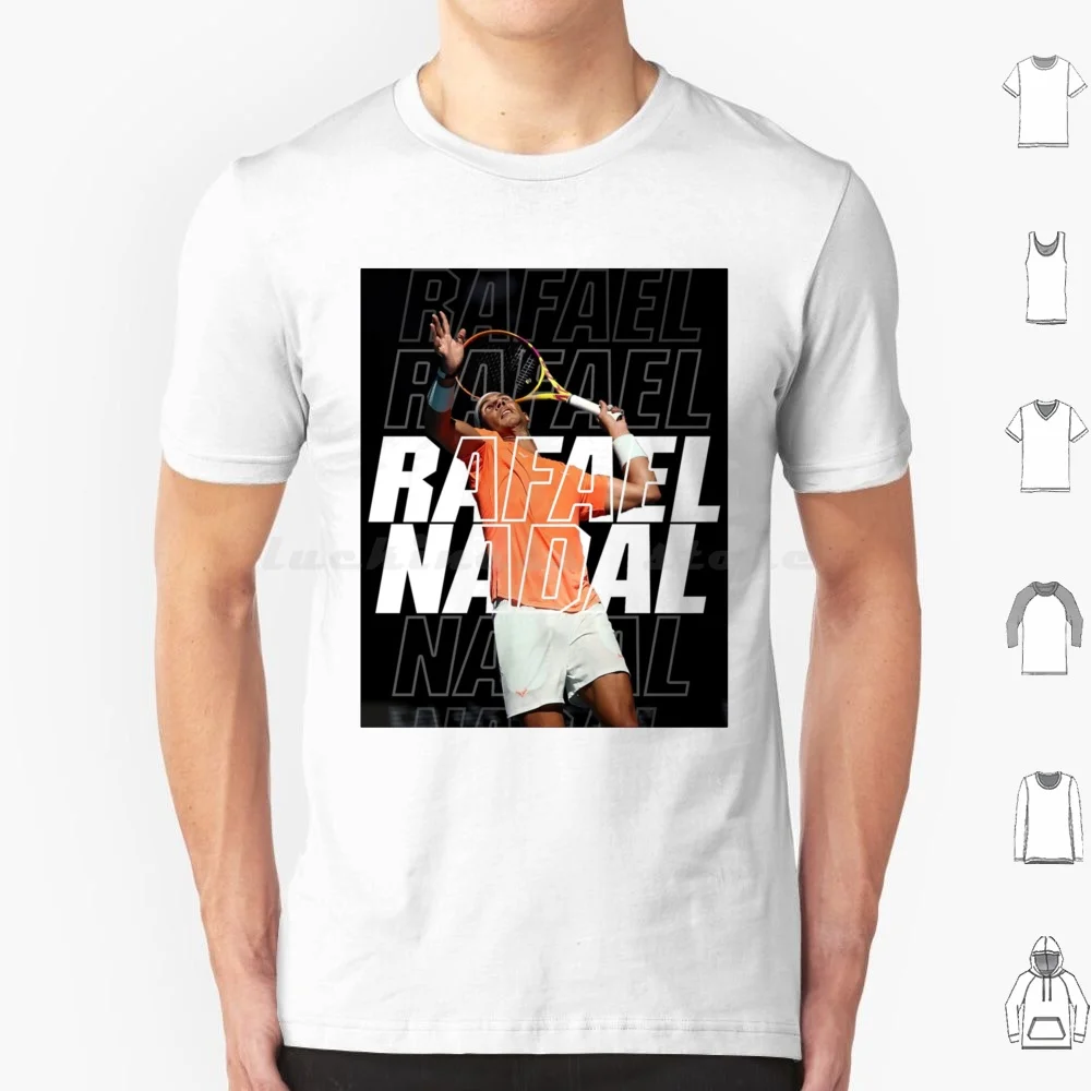 Camiseta de Rafael Nadal de algodón para hombre y mujer, estampado DIY, logotipo de Rafael Nadal, Rafa, para Rafael Nadal, tenis, Rafael, Rafa