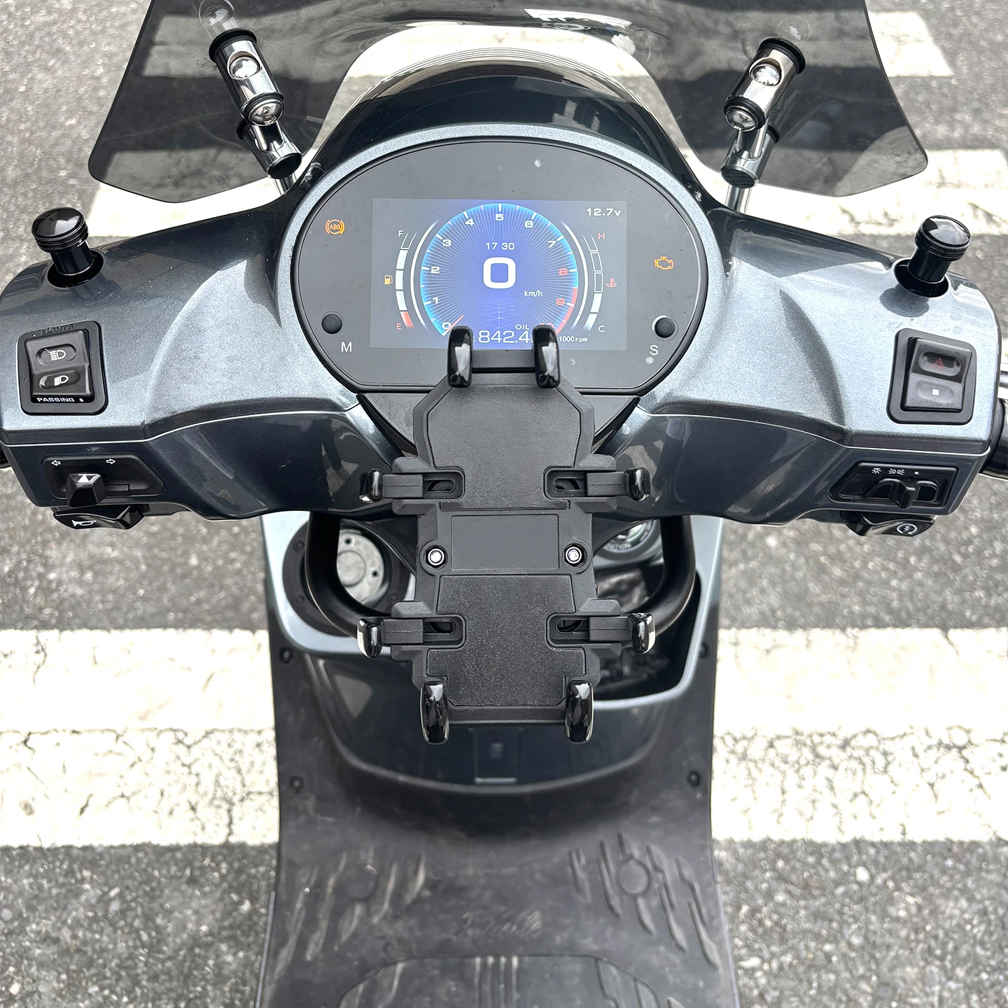 For SYM Fiddle 150 Phone stand Shock absorption Fiddle DX 158 Multi-functional extension bracket Fiddle DX125 Navigation bracket