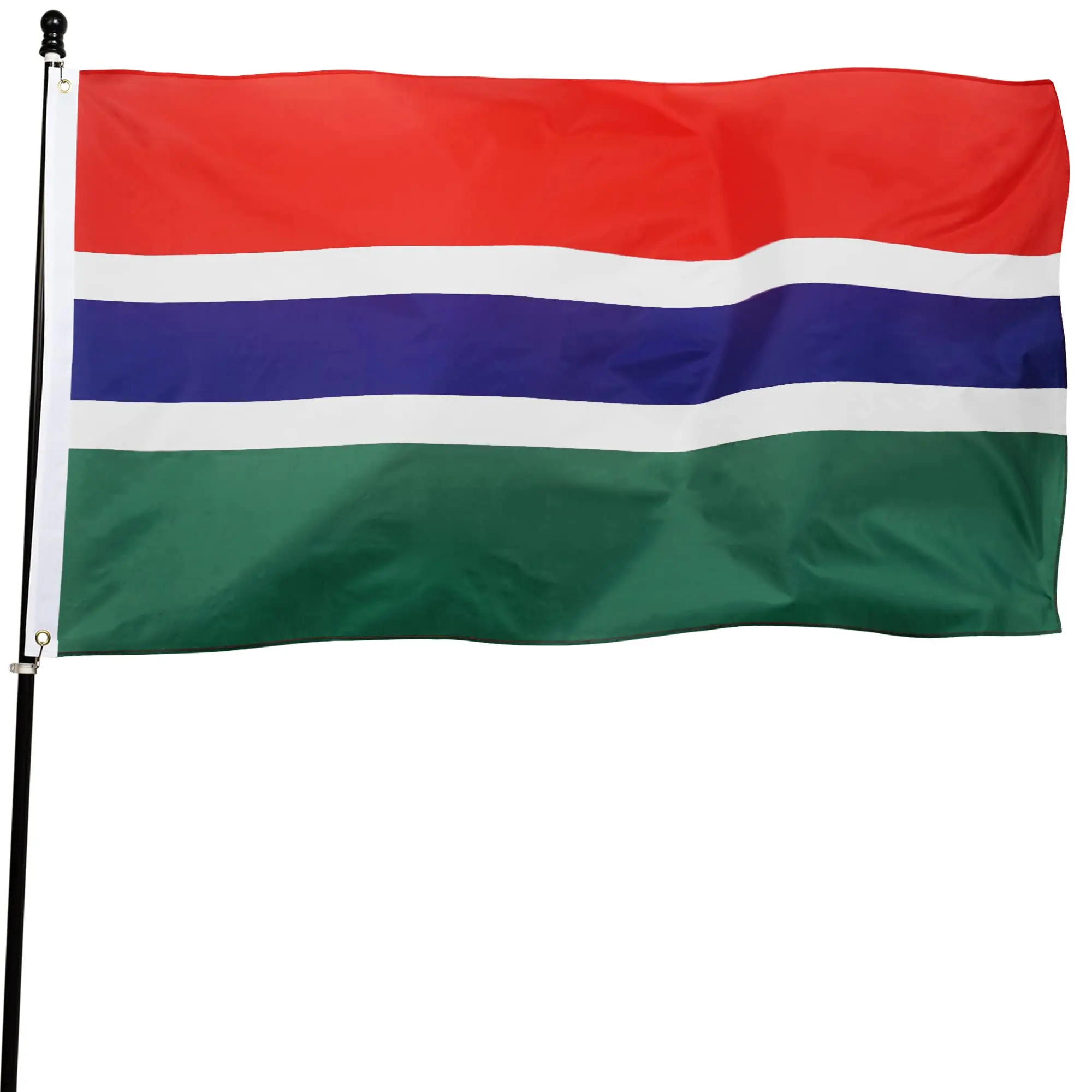 Directly Delivery 100% Polyester Gambia Flag