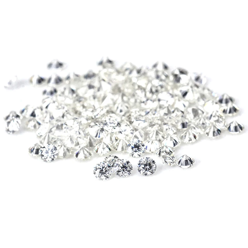 Kaisney precio al por mayor moissanita cuerpo a cuerpo corte redondo 0,8-2,9mm D VVS moissanita diamante piedra preciosa suelta para la fabricación de joyas