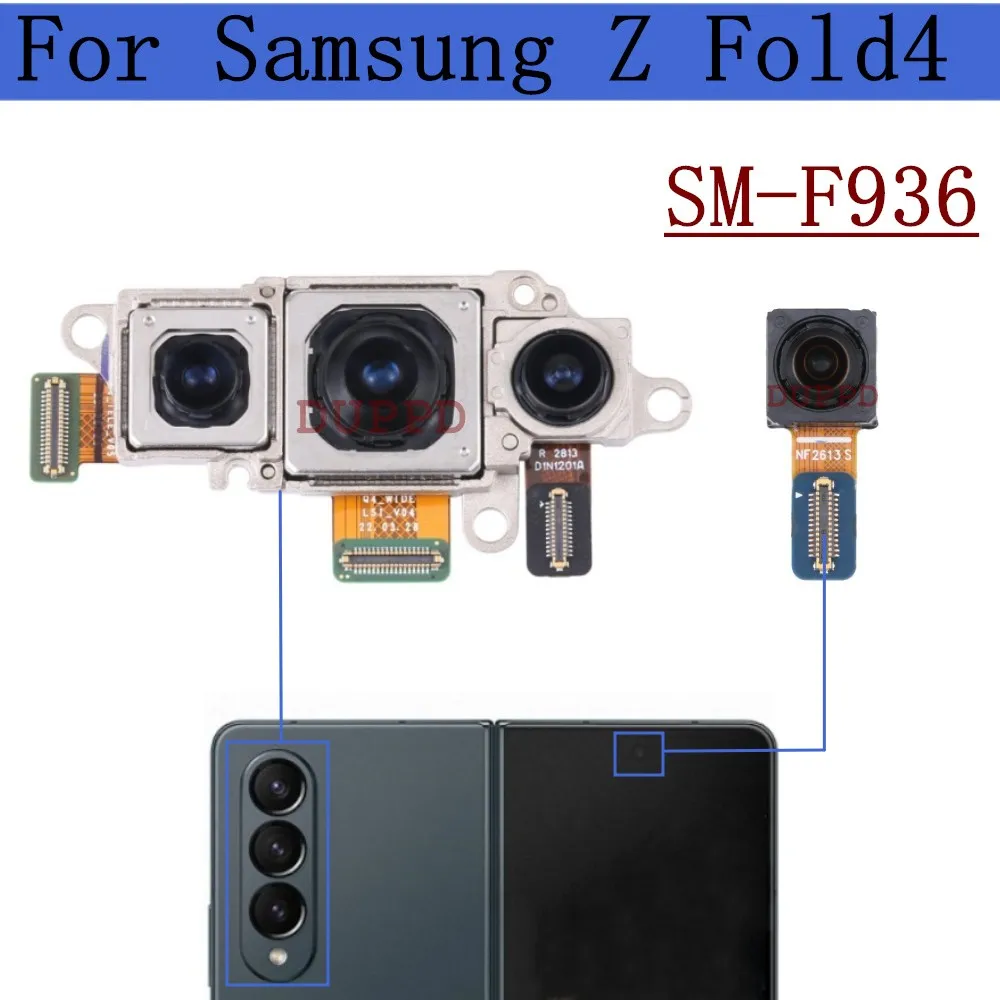 Rear Camera For Samsung Galaxy Z Fold 4 Fold4 5G SM-F936 Back Main Top Front Camera Module Flex Cable