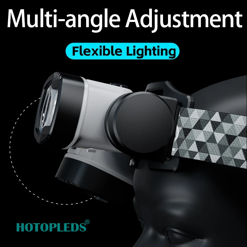 Strong Light Night Fishing Light Induction Miner Light USB Charging Emergency Intelligent Head-mounted Emergency Headlight