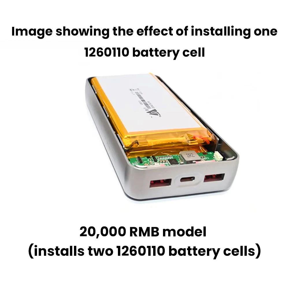 22,5W Schnelllademodul PD QC TFT Farbdisplay DIY Powerbank-Kit 3,7V Li-Ionen-Akku Vierfacher Sicherheitsschutz – Detail 23