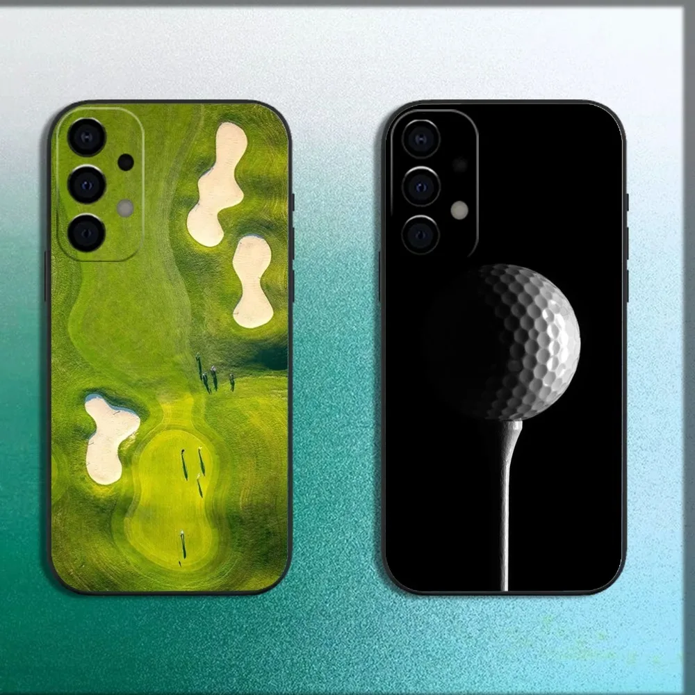 

Ball Golf Course Phone Case For Samsung Galaxy A13,A21s,A22,A31,A32,A52,A53,A71,A80,A91 Soft Black Cover