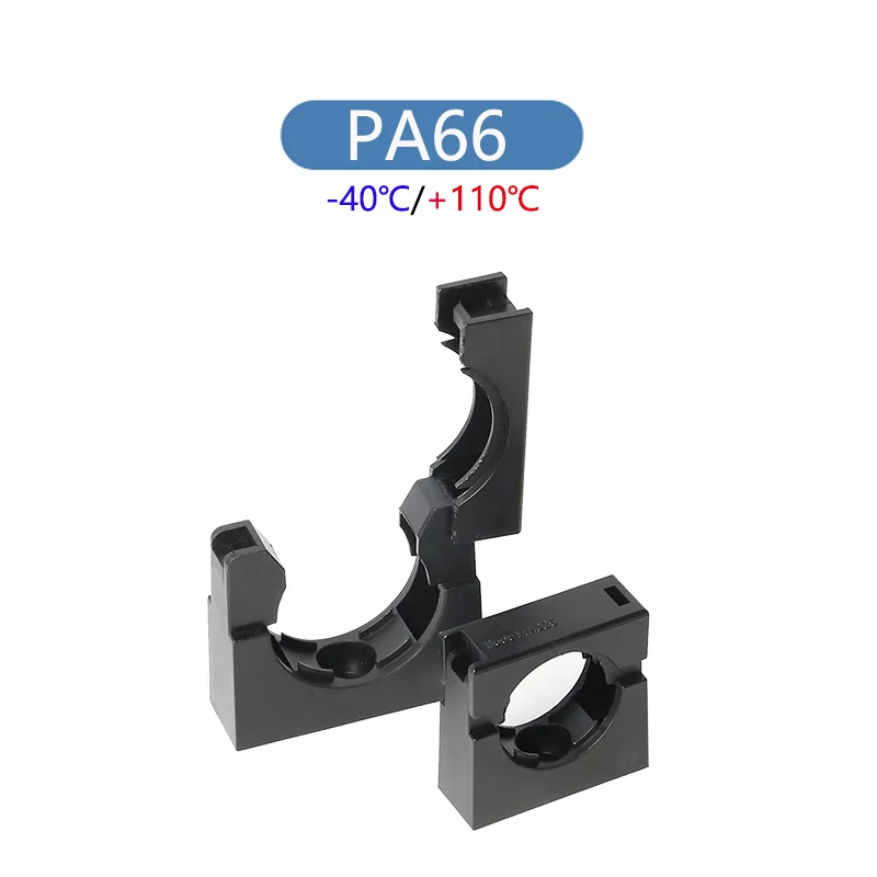 10 Buah Braket Pemasangan Selang Plastik Nilon Pipa Bergelombang Pipa Air Panduan Kabel Dudukan Aksesori Pengencang Pipa Bergelombang