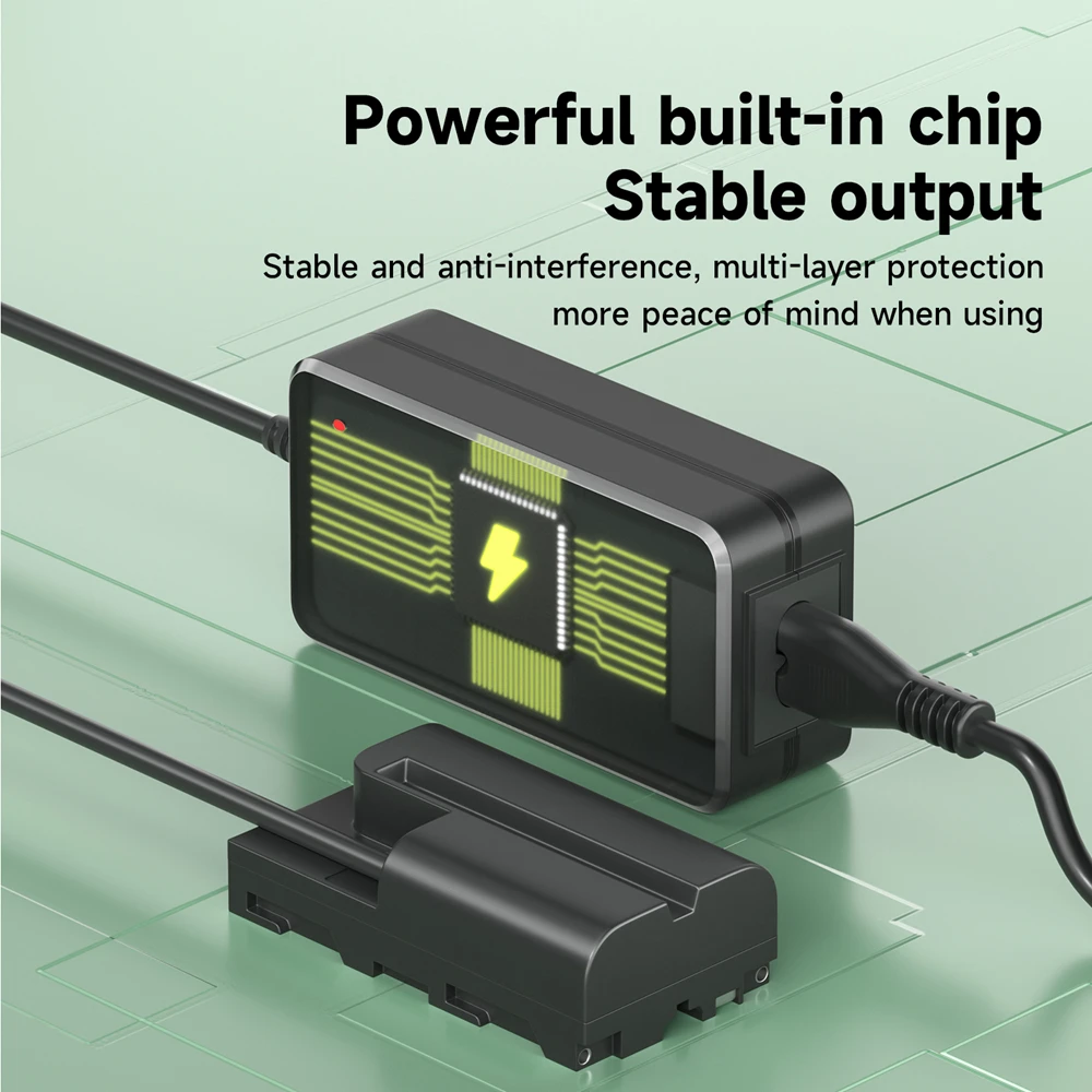 PALO NP-F550 Dummy Battery Replace F750 F770 F960 F970 Coupler Fit DK-415 For Sony Camera HXR-NX5 PXW-Z150 Various Video Lights