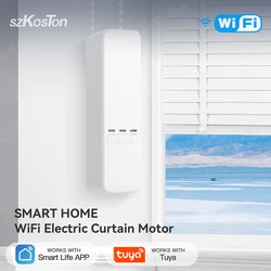 WiFi Motorizado Cadeia Roller Blind Shade, unidade do obturador, motor elétrico inteligente Cortina, RF remoto, Tuya Smart App Control, Alexa, Google