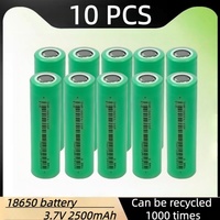 Wholesales High Quality 18650 Battery 25P 2500mah 3.7V Rechargable Lithium Batteries 18650-25P Li-Ion Cell