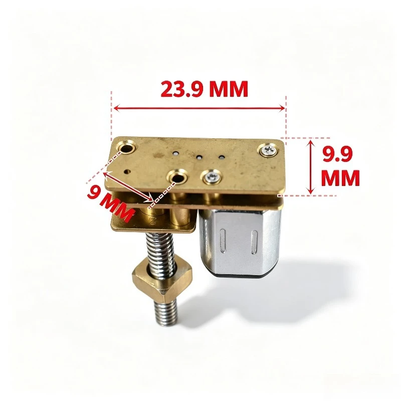 JGA1024-N20 Mini DC Linear Gear Motor Micro Lead Screw Motor Fingerprint Lock Mini Lifting Platform DIY Linear Motion Projects